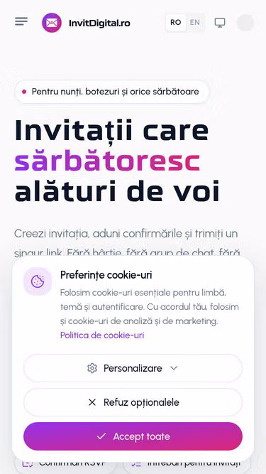 Screenshot of invit.digital
