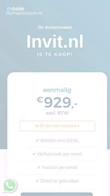 Screenshot of invit.nl