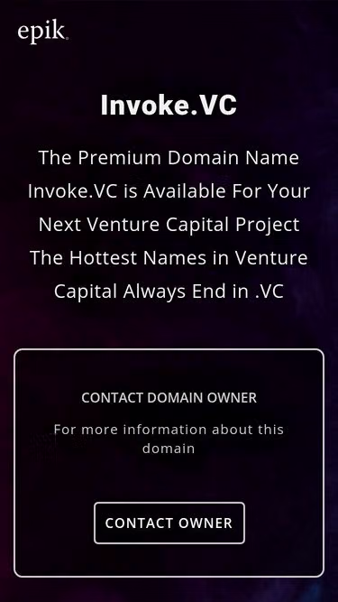 Screenshot of invoke.vc