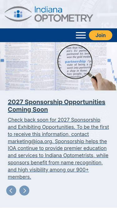 Screenshot of ioa.org