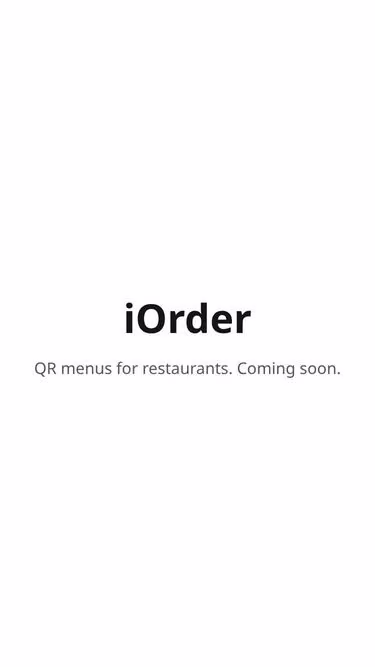Screenshot of iorder.rest
