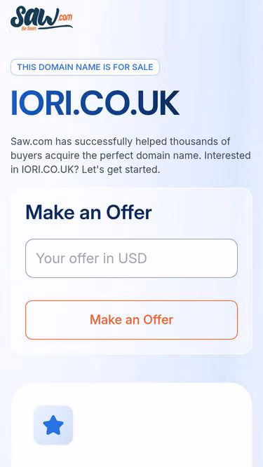 Screenshot of iori.co.uk