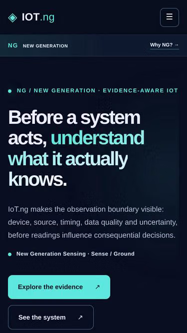 Screenshot of iot.ng