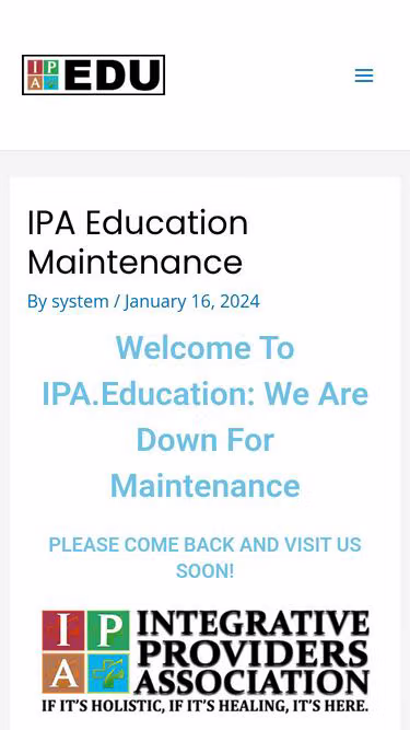 Screenshot of ipa.education