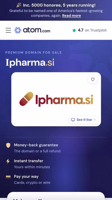 Screenshot of ipharma.si
