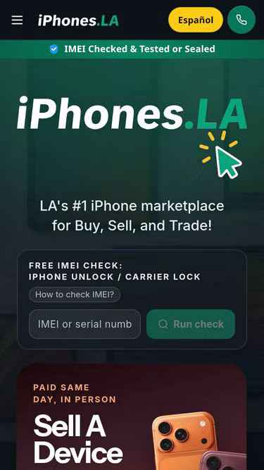 Screenshot of iphones.la