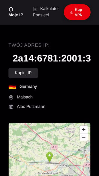 Screenshot of ipinfo.pl