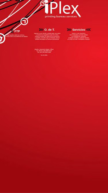 Screenshot of iplex.mx