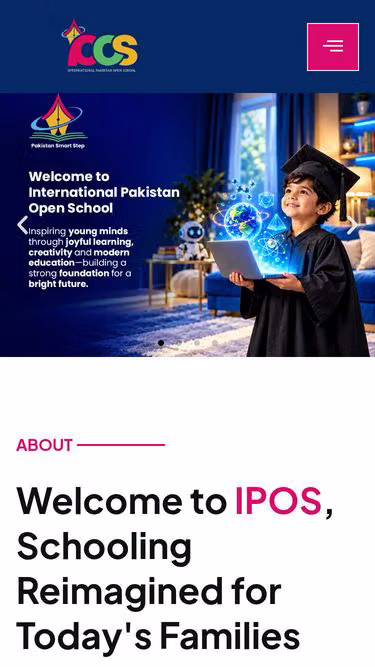 Screenshot of ipos.edu.pk
