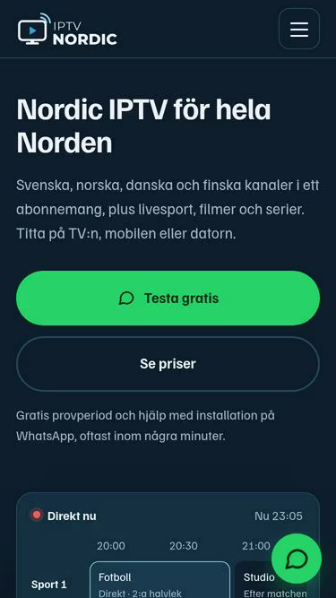 Screenshot of iptvnordic.io