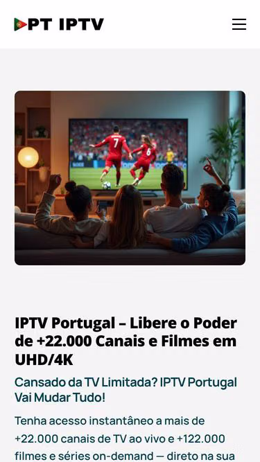 Screenshot of iptvportugal.eu