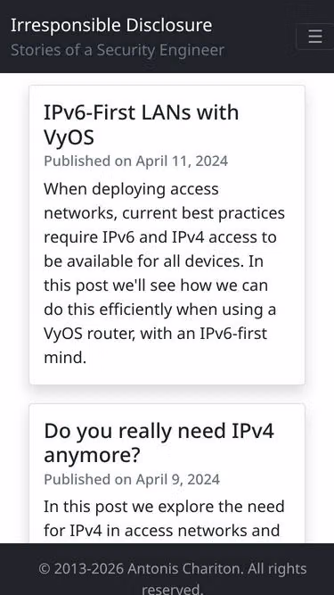 Screenshot of ipv6.gr