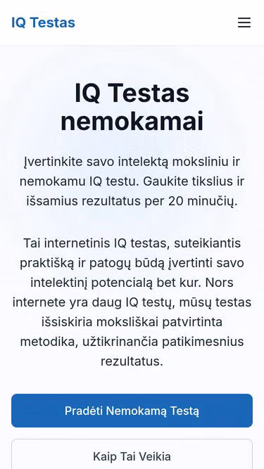 Screenshot of iqtest.lt