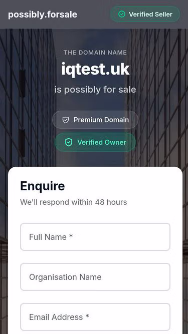 Screenshot of iqtest.uk