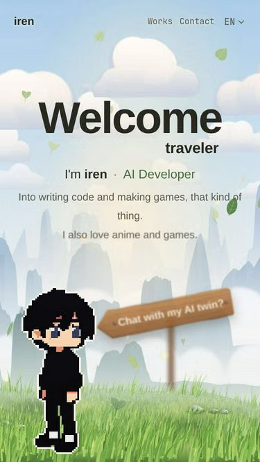 Screenshot of iren.page