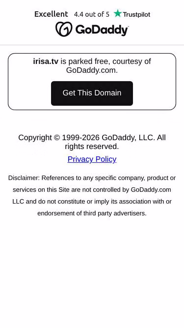 Screenshot of irisa.tv