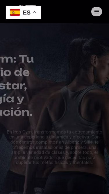 Screenshot of irongym.es