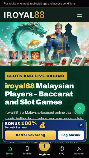 Screenshot of iroyal88.gold