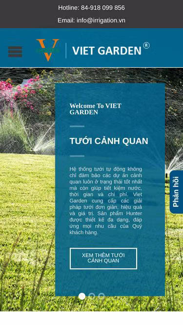 Screenshot of irrigation.vn