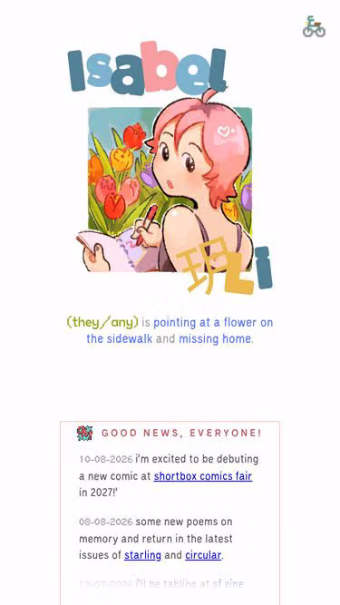 Screenshot of isabel.li
