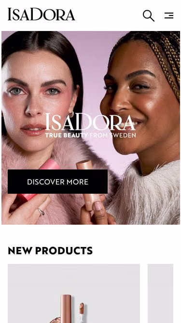 Screenshot of isadora.com