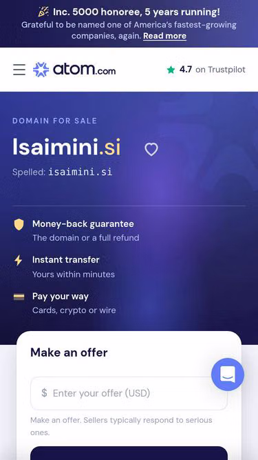 Screenshot of isaimini.si