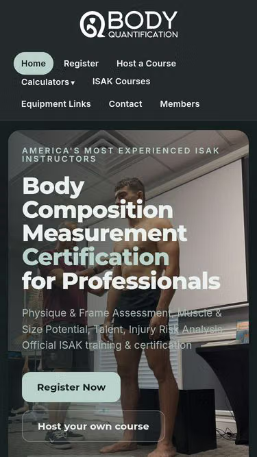 Screenshot of isak.training