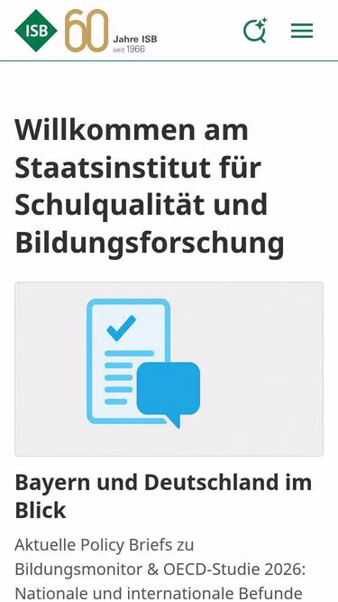 Screenshot of isb.bayern