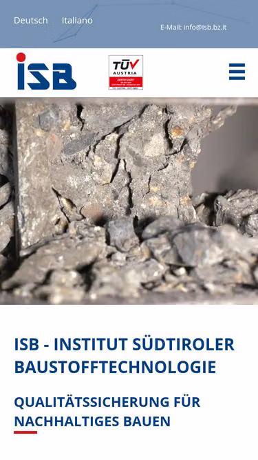 Screenshot of isb.bz.it