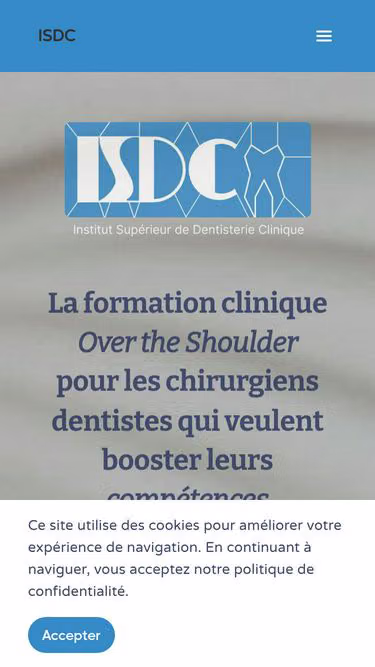 Screenshot of isdc.fr