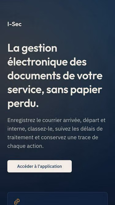 Screenshot of isec.live