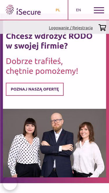 Screenshot of isecure.pl