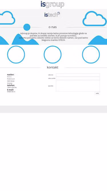 Screenshot of isgroup.si