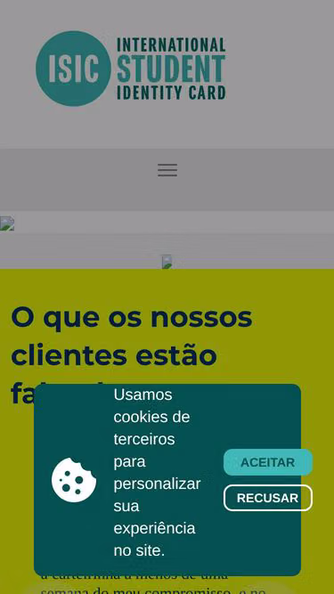 Screenshot of isic.com.br