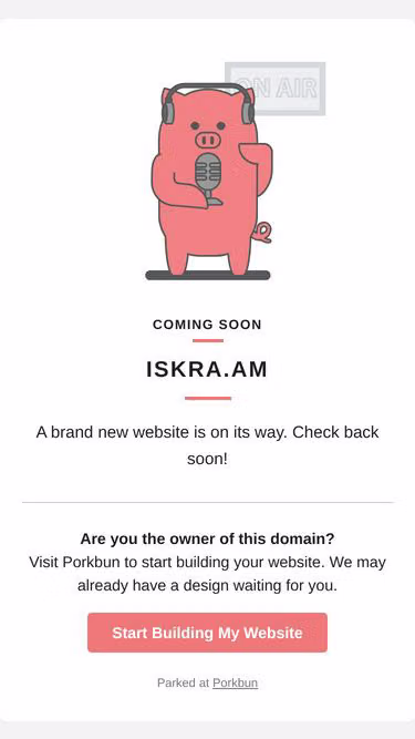 Screenshot of iskra.am