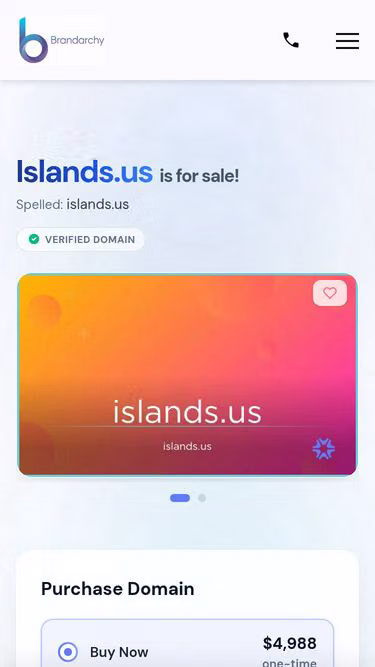 Screenshot of islands.us
