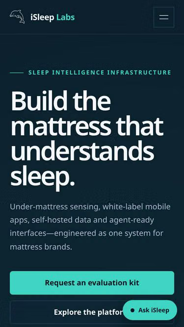 Screenshot of isleep.dev