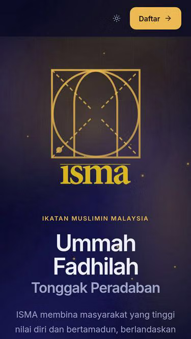 Screenshot of isma.my
