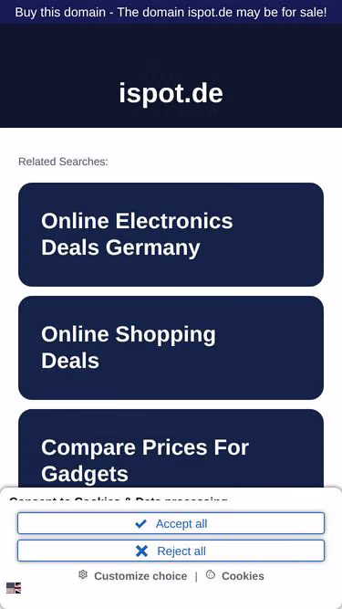 Screenshot of ispot.de
