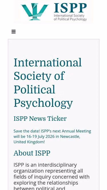 Screenshot of ispp.org