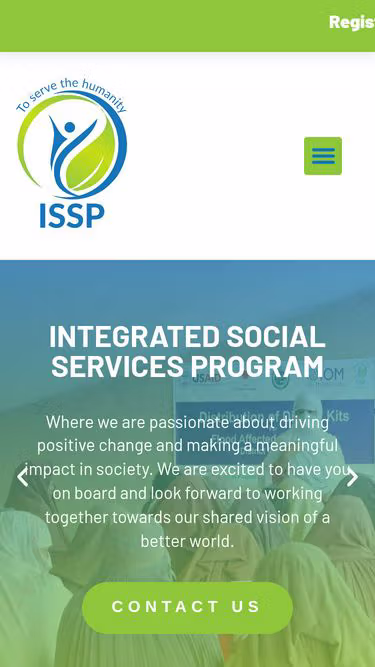 Screenshot of issp.org.pk