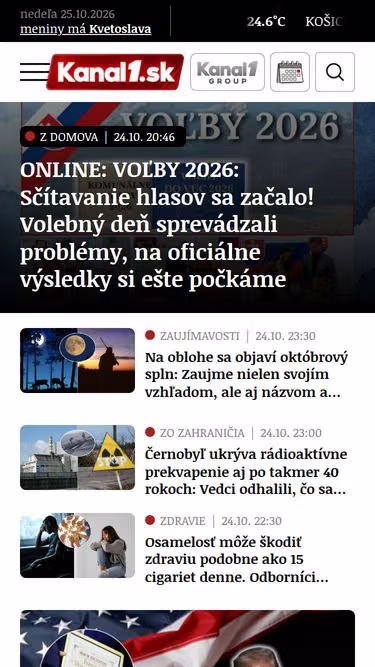 Screenshot of istream.sk