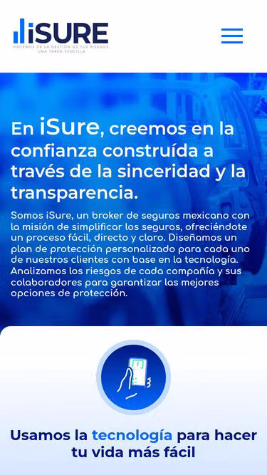 Screenshot of isure.com.mx