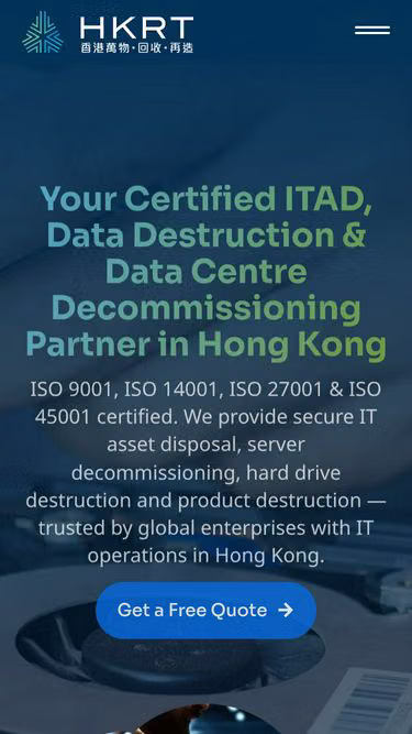 Screenshot of itad.hk