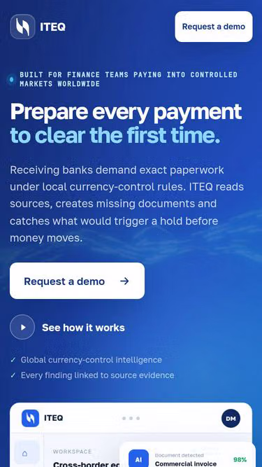 Screenshot of iteq.ai