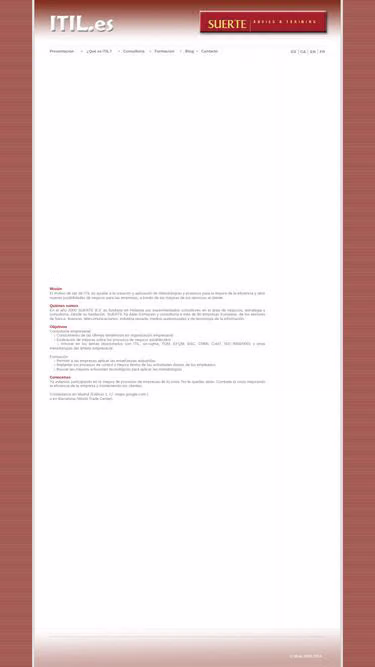 Screenshot of itil.es