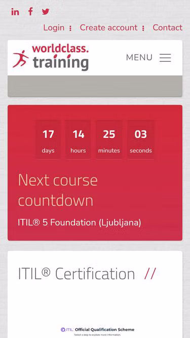 Screenshot of itil.si