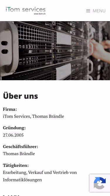 Screenshot of itom.ch
