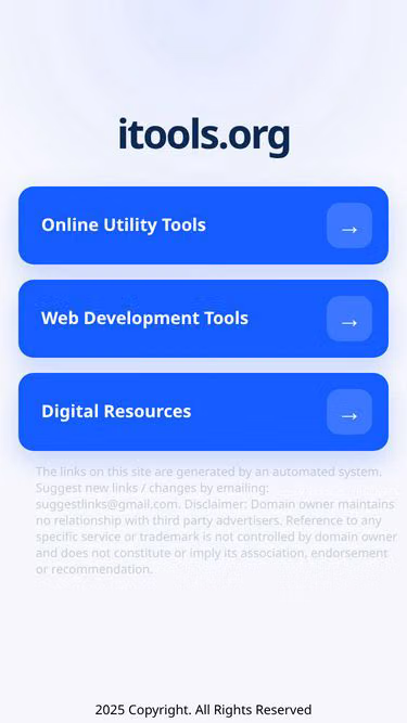 Screenshot of itools.org