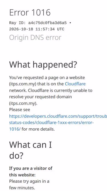 Screenshot of itps.com.my